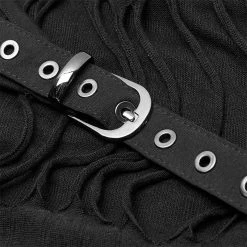 Punkravestore Goth Sexy Braces Skirt Women