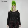 Punkravestore Punk Sexy Cracked Long-sleeved T-shirt Women