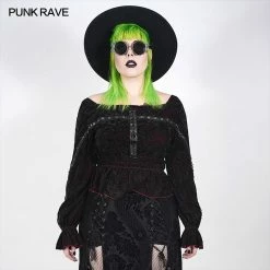 Punkravestore Punk Horizontal Collar T-shirt