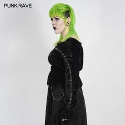 Punkravestore Punk Horizontal Collar T-shirt