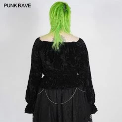 Punkravestore Punk Horizontal Collar T-shirt