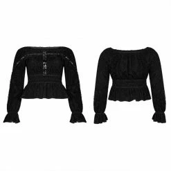 Punkravestore Punk Horizontal Collar T-shirt