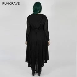 Punkravestore Women Dark Moon Long Coat