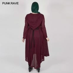 Punkravestore Women Dark Moon Long Coat