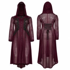 Punkravestore Women Dark Moon Long Coat