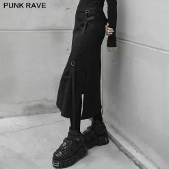 Punkravestore Punk Front Centre Open Fork Two Wearing Medium Skirts