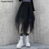 Punkravestore Three-dimensionalcutting Mesh Skirt