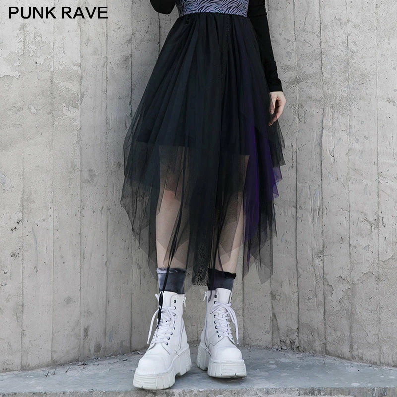 Punkravestore Three-dimensionalcutting Mesh Skirt 3 Punkravestore Three-dimensionalcutting Mesh Skirt