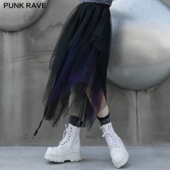 Punkravestore Three-dimensionalcutting Mesh Skirt