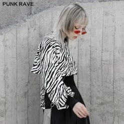 Punkravestore Double Zippers Cardigan Hoodie Family Outfits