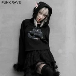 Punkravestore Cat Print Loose Plus Velvet Sweater Family Outfits 32 Punkravestore Cat Print Loose Plus Velvet Sweater Family Outfits