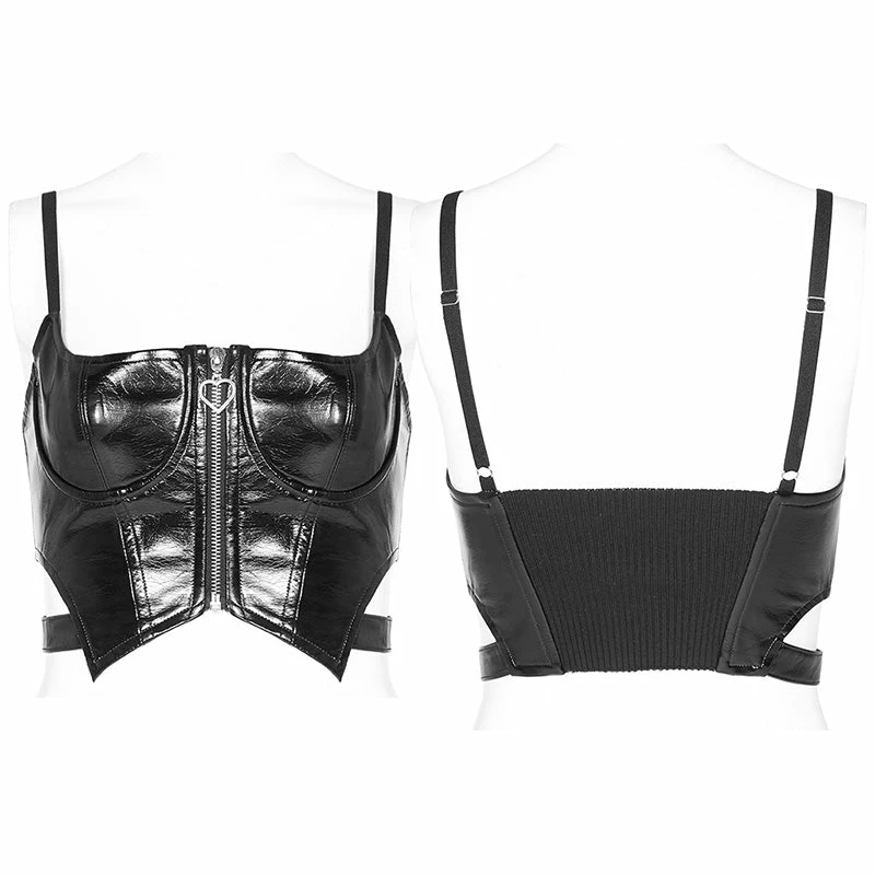 Punkravestore Women "Millennium E-Worm" Half-breast Cup Hollow Top 6 Punkravestore Women "Millennium E-Worm" Half-breast Cup Hollow Top