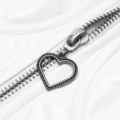 Punkravestore Women "Millennium E-Worm" Half-breast Cup Hollow Top 31 Punkravestore Women