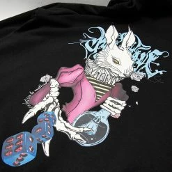 Punkravestore Dark Rabbit Print Coat Family Outfits