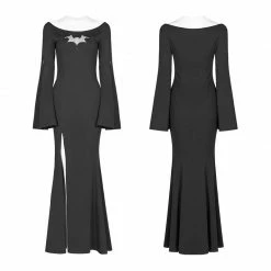 Punkravestore Gothic Bat Code Dress Gothic Vampire