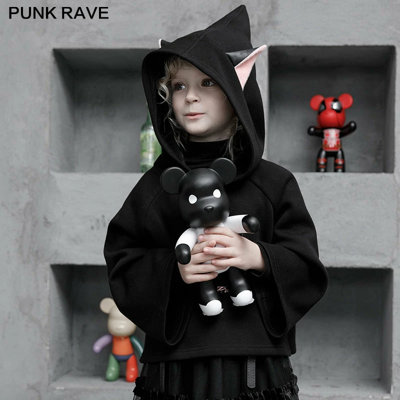 Punkravestore Cat Print Loose Plus Velvet Sweater Family Outfits 4 Punkravestore Cat Print Loose Plus Velvet Sweater Family Outfits