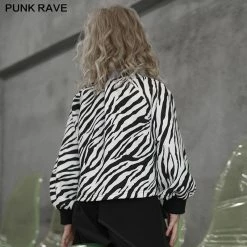 Punkravestore Double Zippers Cardigan Hoodie Family Outfits