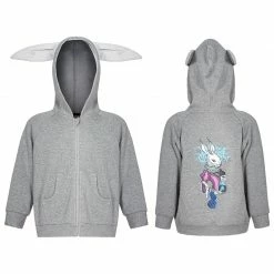 Punkravestore Dark Rabbit Print Coat Family Outfits