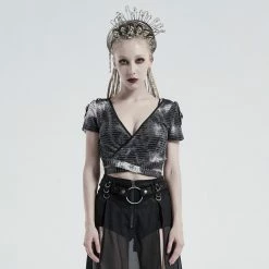 Punkravestore Punk Bandage Short Sleeve T-shirt