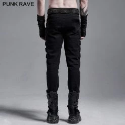 Punkravestore PUNK Woven Elastic Trousers