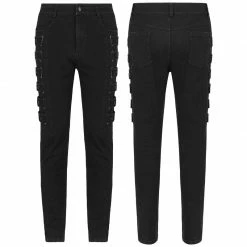Punkravestore PUNK Woven Elastic Trousers