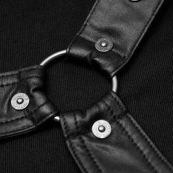 Punkravestore PUNK Print Striped Loose Straight Pants