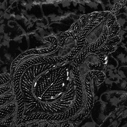 Punkravestore Gothic Retro Burn Out Flower Leggings