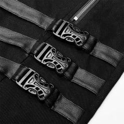 Punkravestore Dark Elastic Woven Long Pants