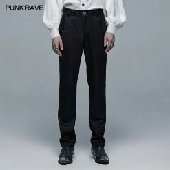 Punkravestore Gothic Goth Cout Bat Pocket Pants