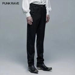 Punkravestore Gothic Goth Cout Bat Pocket Pants