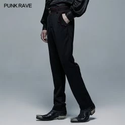 Punkravestore Gothic Goth Cout Bat Pocket Pants