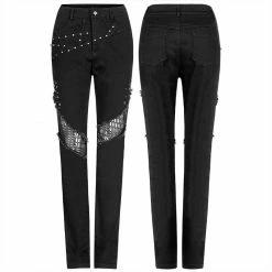 Punkravestore Punk Heavy Metal Denim Trousers