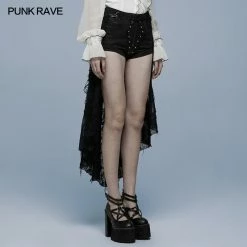 Punkravestore Gothic Coffin Shorts