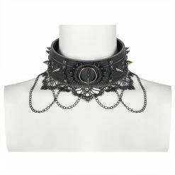 Punkravestore Women Dark Lolita Collar