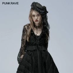 Punkravestore Lolita Perspective Long Sleeve Shirt