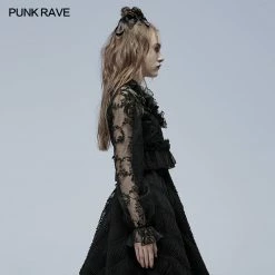 Punkravestore Lolita Perspective Long Sleeve Shirt