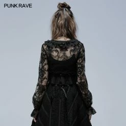 Punkravestore Lolita Perspective Long Sleeve Shirt