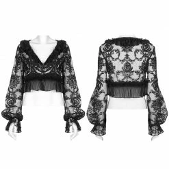 Punkravestore Lolita Perspective Long Sleeve Shirt