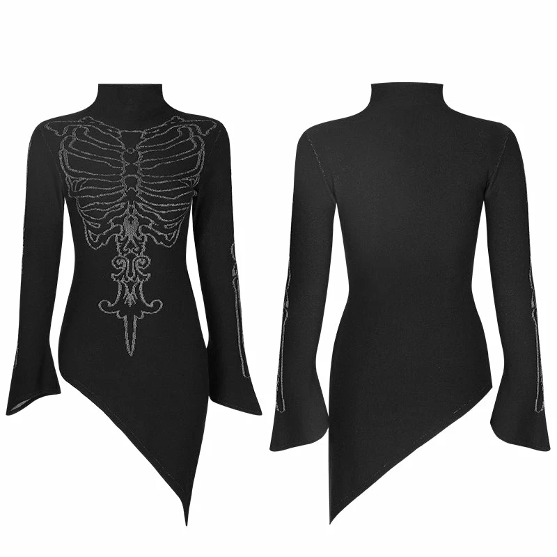 Punkravestore Two Wear Irregular Sweaters Gothic 6 Punkravestore Two Wear Irregular Sweaters Gothic