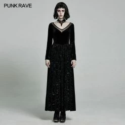 Punkravestore Gothic Vampire Dark Long Dress