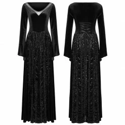 Punkravestore Gothic Vampire Dark Long Dress