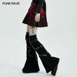 Punkravestore Dip Dye PUNK A Hem Half Skirt