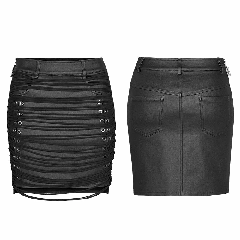 Punkravestore Steampunk Tassel Half Skirt 6 Punkravestore Steampunk Tassel Half Skirt