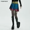 Punkravestore PUNK Plaid Half Skirt