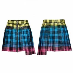 Punkravestore PUNK Plaid Half Skirt