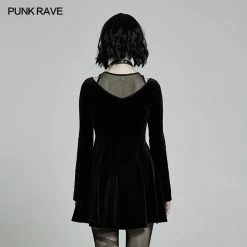 Punkravestore Dark Prajna Embroidery Dress