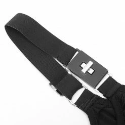 Punkravestore Gothic Goth Asymmetric Slip Dress