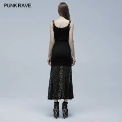 Punkravestore 2022 Goth Daily Slip Dress Gothic