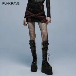 Punkravestore Gothic Worn-out And Decadent Skirt