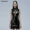 Punkravestore Gothic Patent Leather Hollowed Out Dress